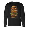 ハンバーガー チーズバーガー ファーストフード愛好家 食通 ギフト 長袖Tシャツ ギフトのアイデア