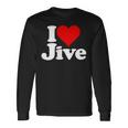 ハートジャイブジャズダンスミュージックが大好き 長袖Tシャツ ギフトのアイデア