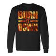 バーン・イット・ダウン・ファイヤー・フレイムズ 長袖Tシャツ ギフトのアイデア