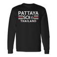 パタヤ・ソイ6 タイバー・パブ・パーティー・グラフィック 長袖Tシャツ ギフトのアイデア