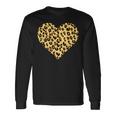 ヒョウ柄ハートデザイン ヒョウ柄 長袖Tシャツ ギフトのアイデア