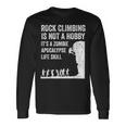 ファニーロッククライマーギフト 男女兼用 クールなゾンビクライミングに 長袖Tシャツ ギフトのアイデア
