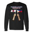 フィリピン フィリピン人 日本人 日本 ジャピーノ プラウド 混合dna 長袖Tシャツ ギフトのアイデア