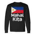 フィリピン国旗 Mahal Kita I Love You タガログ語 ピノイ フィリピン語 長袖Tシャツ ギフトのアイデア