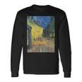 フィンセントファンゴッホの夜のカフェテラス 長袖Tシャツ ギフトのアイデア