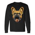 フレンチ・ブルドッグ・モチーフ グレート・デーン 犬 ブルドッグ グレート・デーン 長袖Tシャツ ギフトのアイデア