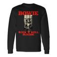 ブライアン・ウォードによるデヴィッド・ボウイ・ロックンロール自殺写真 長袖Tシャツ ギフトのアイデア