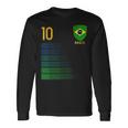 ブラジル国旗 ブラジルのプライド愛好家 長袖Tシャツ ギフトのアイデア