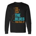 ブルース音楽 I 音楽バンド I ギター講師 ブルース 長袖Tシャツ ギフトのアイデア