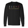ヘ音記号を ミュージシャン Be Different 長袖Tシャツ ギフトのアイデア