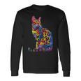 ベンガル猫ポップアート 長袖Tシャツ ギフトのアイデア