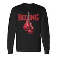 ボールド ボクシンググローブ キックボクシング ボクシング愛好家 ボクサー 長袖Tシャツ ギフトのアイデア