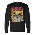 ポテトチップスは常に答えです スナック愛好家 ポテトチップス 長袖Tシャツ ギフトのアイデア