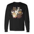 ポメラニアン ドッグ グループ かわいい ペット ブラック ホワイト チョコレート ポンポン 長袖Tシャツ ギフトのアイデア