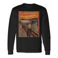 ムンクの叫び【世界の名画】エドヴァルド・ムンク Edvard Munch 美術館アート 長袖Tシャツ ギフトのアイデア