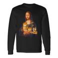 モナリザ 面白いtシャツ 柴犬 イヌ わんこ メンズ 犬好き グッズ かわいい おもしろ 面白い 服 ネタ 長袖Tシャツ ギフトのアイデア