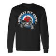 モンキーバイクピットクルーロゴ 長袖Tシャツ ギフトのアイデア