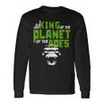ライオンではなく猿が惑星の動物王国を握る 長袖Tシャツ ギフトのアイデア