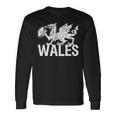 ラグビーボール ウェールズドラゴン メンズ レディース ボーイズ ガールズ ウェールズ 長袖Tシャツ ギフトのアイデア