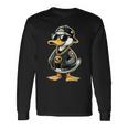 ラッパー スタイルの黄色いアヒルの子 ヒップホップ アヒルの子 長袖Tシャツ ギフトのアイデア