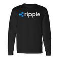 リップルロゴ クリプトxrpコイン 暗号通貨 長袖Tシャツ ギフトのアイデア