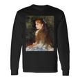 ルノワール／可愛いイレーヌ【世界の名画】（高精細画質）Renoir 美術館アート 長袖Tシャツ ギフトのアイデア