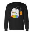 レインボーティーカップ Lgbtea Pride 愛らしいlgbtqプライド月間。 長袖Tシャツ ギフトのアイデア