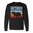 レトロ ビンテージ カピバラ かわいい 動物 長袖Tシャツ ギフトのアイデア