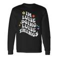 レトログルーヴィーなイム・ルイーズ Doing Luise Things 面白い母の日 長袖Tシャツ ギフトのアイデア