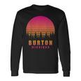 ヴィンテージ Burton Michigan Mi レトロ 70年代 80年代 グラフィック お土産 長袖Tシャツ ギフトのアイデア