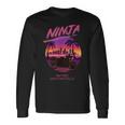 ヴィンテージ Ninja スポーツバイク スーパースポーツ 80S 映画 シンセウェーブ マイアミ バイス シティー 長袖Tシャツ ギフトのアイデア
