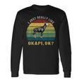 ヴィンテージレトロオカピ動物tシャツ I Just Really Like Okapi Ok 長袖Tシャツ ギフトのアイデア