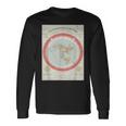 世界標準地図 フラットアースオリジナル 長袖Tシャツ ギフトのアイデア
