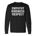 共感 優しさ 尊重 長袖Tシャツ ギフトのアイデア
