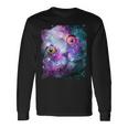 宇宙のかわいいアストロ宇宙猫 長袖Tシャツ ギフトのアイデア