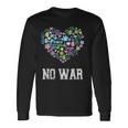 戦争なし、平和、反戦、戦争なし 長袖Tシャツ ギフトのアイデア