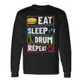 打楽器 ドラム 音楽 ドラマー ミュージシャン プレイヤー 長袖Tシャツ ギフトのアイデア