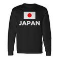 日の丸国旗 Japan ホワイト 【両面プリント】 長袖Tシャツ ギフトのアイデア