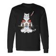 日本の侍猫刀忍者 ヤクザタトゥー 長袖Tシャツ ギフトのアイデア
