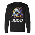 日本の柔道 ゴリラ柔道家 長袖Tシャツ ギフトのアイデア