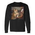 柴犬ピアノ犬 長袖Tシャツ ギフトのアイデア