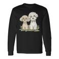 犬 トイプードル かわいい いぬ 子犬 ペット おもしろ 動物 イラスト 長袖Tシャツ ギフトのアイデア