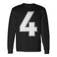 番号4 Fourports アスレチック チーム ジャージー バーシティ ユニフォーム 長袖Tシャツ ギフトのアイデア