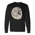 登山、フリークライミング、登山、ボルダリング、月 長袖Tシャツ ギフトのアイデア