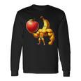 筋肉バナナリフティングジャイアントアップル 長袖Tシャツ ギフトのアイデア