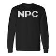 素晴らしいビデオゲーム-面白いnpc-オールドゲーマー 長袖Tシャツ ギフトのアイデア