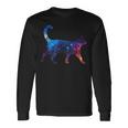 美的シルエット 星 宇宙 銀河 猫 長袖Tシャツ ギフトのアイデア