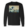 葛飾 北斎 神奈川沖浪裏 有名なヴィンテージアート スタイリッシュ 長袖Tシャツ ギフトのアイデア