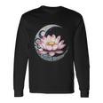 蓮の花 ヨガ 形而上学 長袖Tシャツ ギフトのアイデア