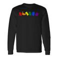 遊び好きなレインボーキャット Lgbtq プライド 楽しい 長袖Tシャツ ギフトのアイデア